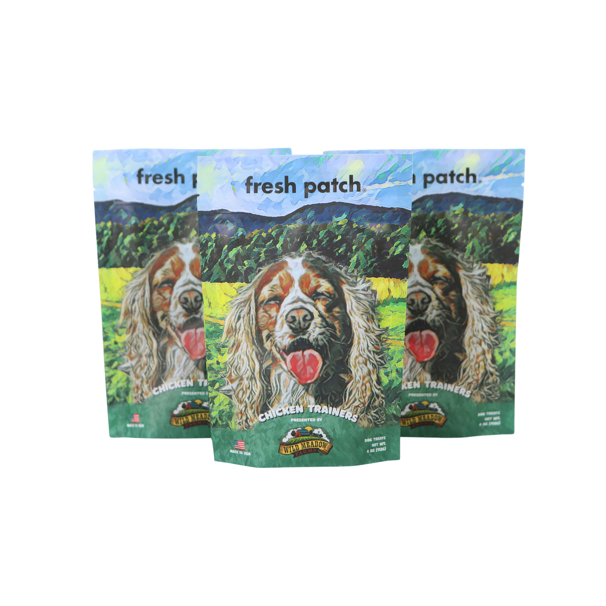 3-Pack Fresh Patch Chicken Training Jerkey Treats 