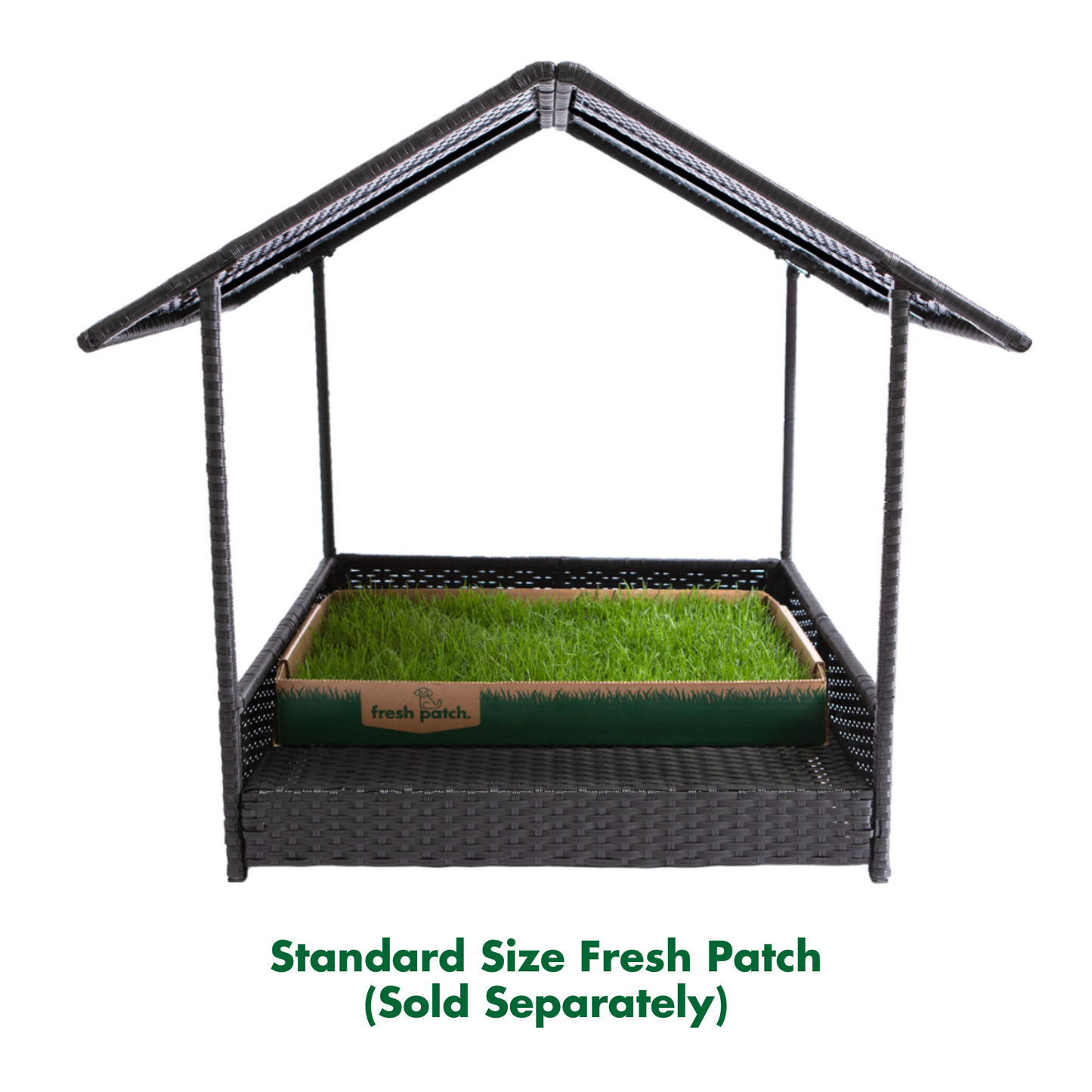 Fresh Patch Dog Cabana with Standard Fresh Patch Grass