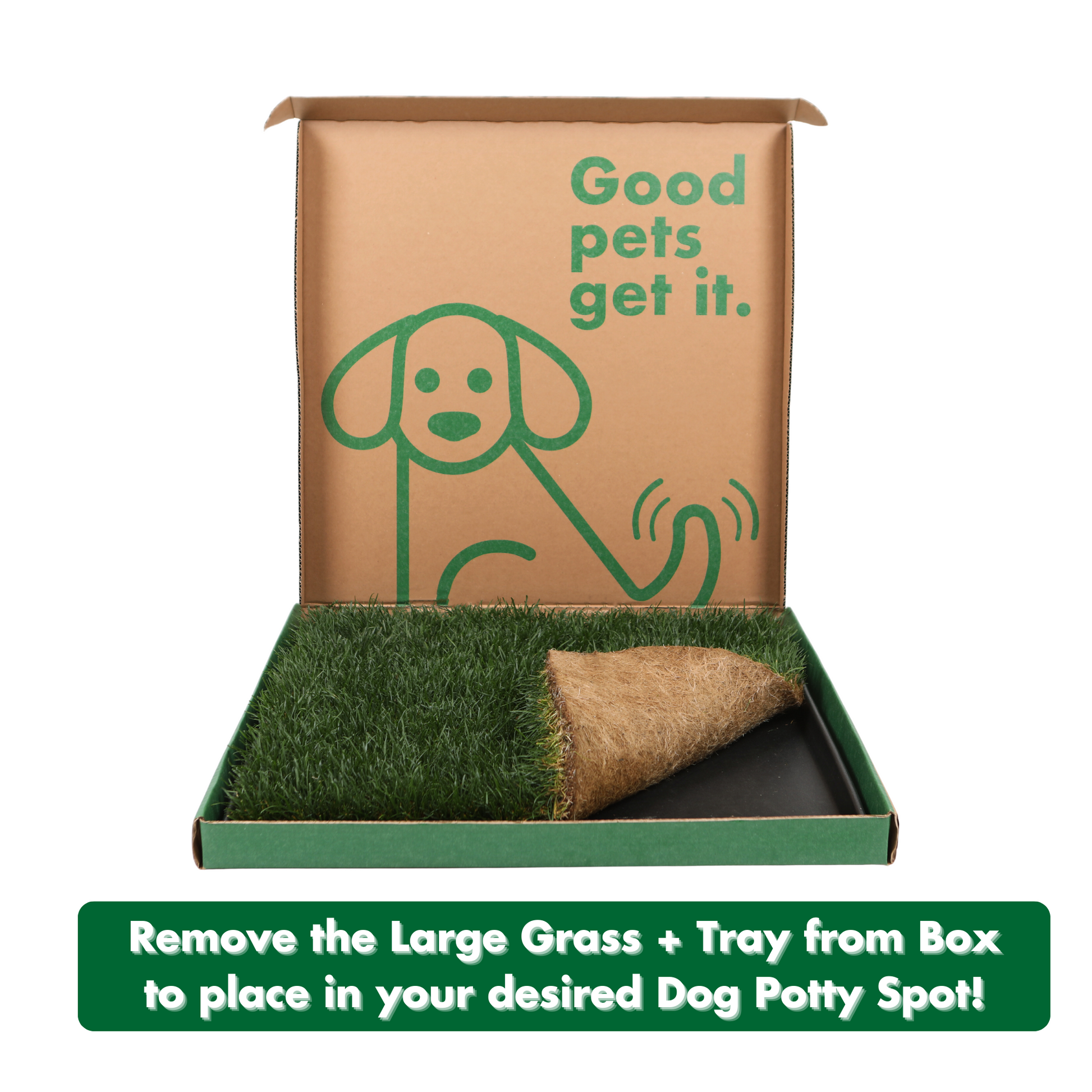 Natural grass dog potty hotsell