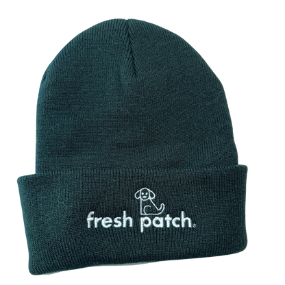 Fresh Patch Black Beanie